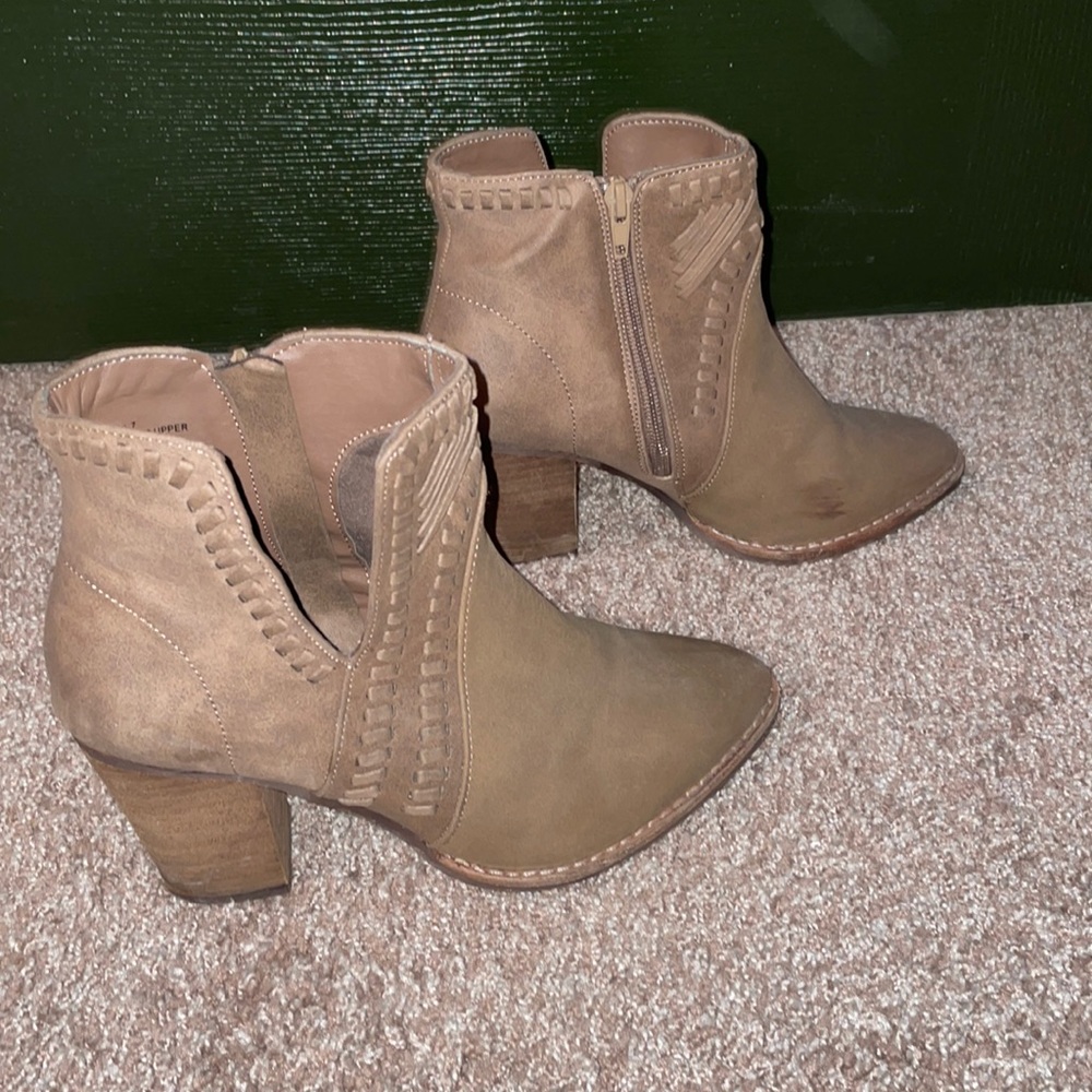 Brown booties